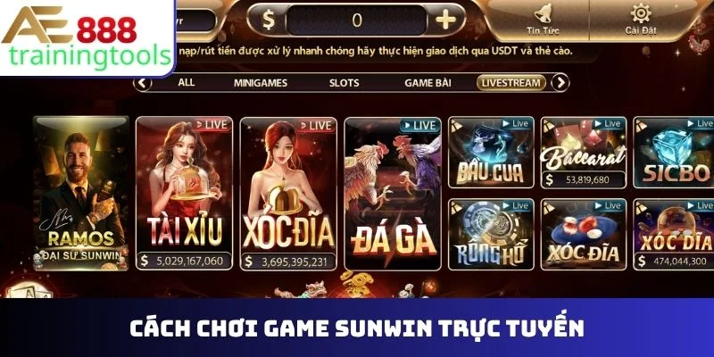 Chơi game Sunwin trực tuyến